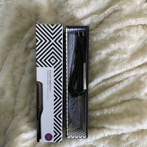 enzo milano Hair Nib Sx Enzo Professional Cool Scalp Hot Comb Brush